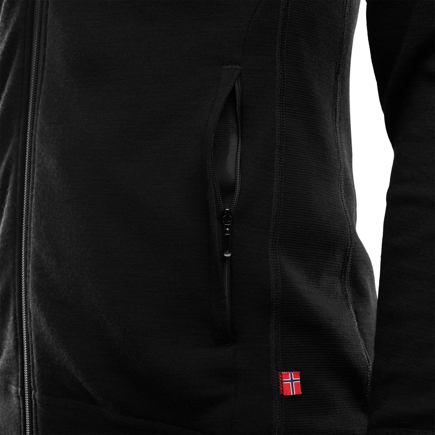 Aclima DoubleWool Veste Homme, noir 6 Aclima DoubleWool Veste Homme, noir – Image 4