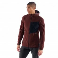 ARTILECT Supermoon Bio Sweat à capuche Homme, marron/noir -Vestes en polaire Soldes artilect supermoon bio hoodie men amaranth black 3 1