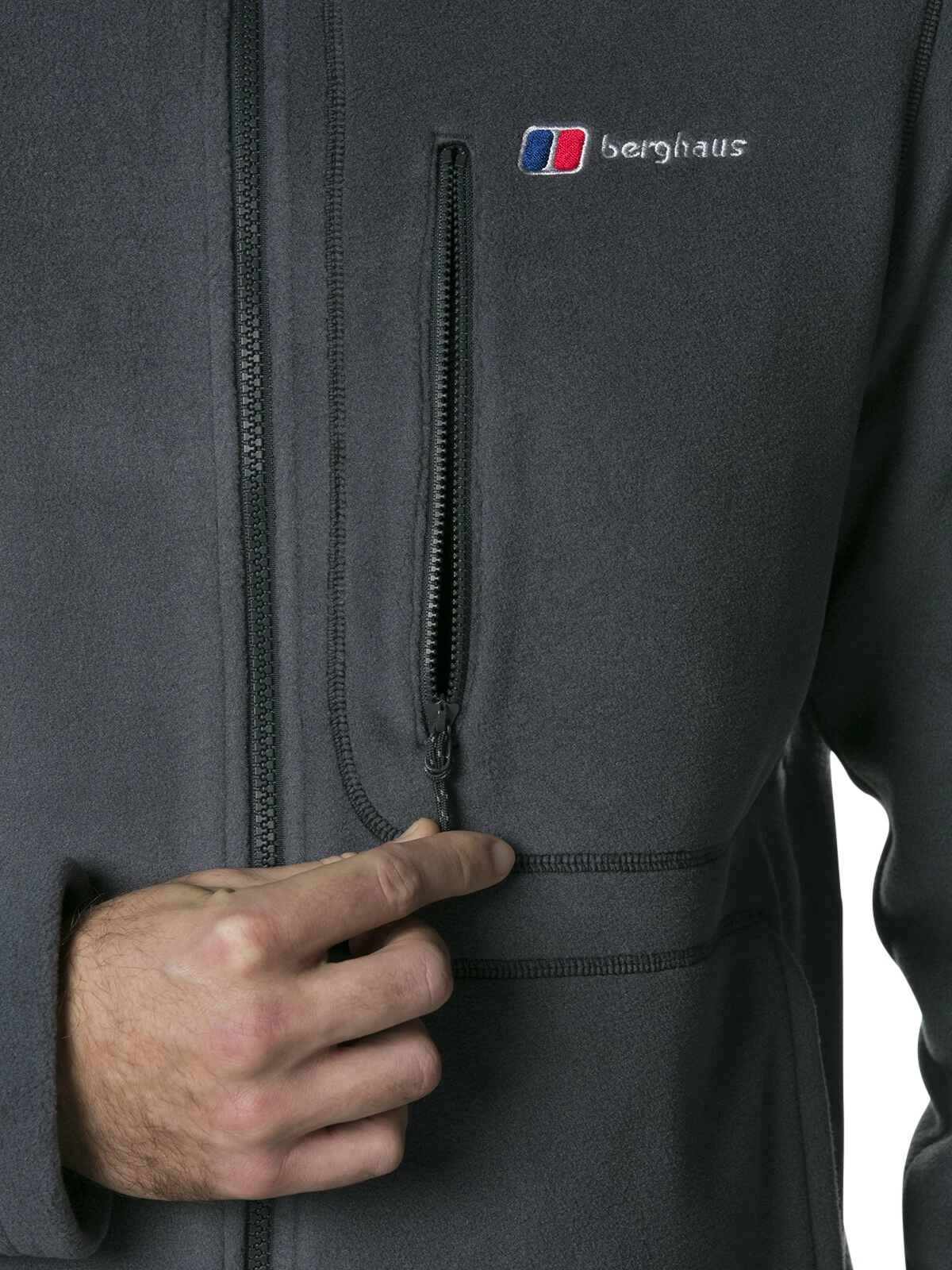 Berghaus Activity PolarTec InterActive Veste en polaire Homme, noir 7 Berghaus Activity PolarTec InterActive Veste en polaire Homme, noir – Image 5