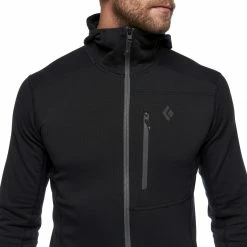 Black Diamond Coefficient Sweat à capuche en polaire Homme, noir -Vestes en polaire Soldes black diamond coefficient fleece hoody men black 4 1