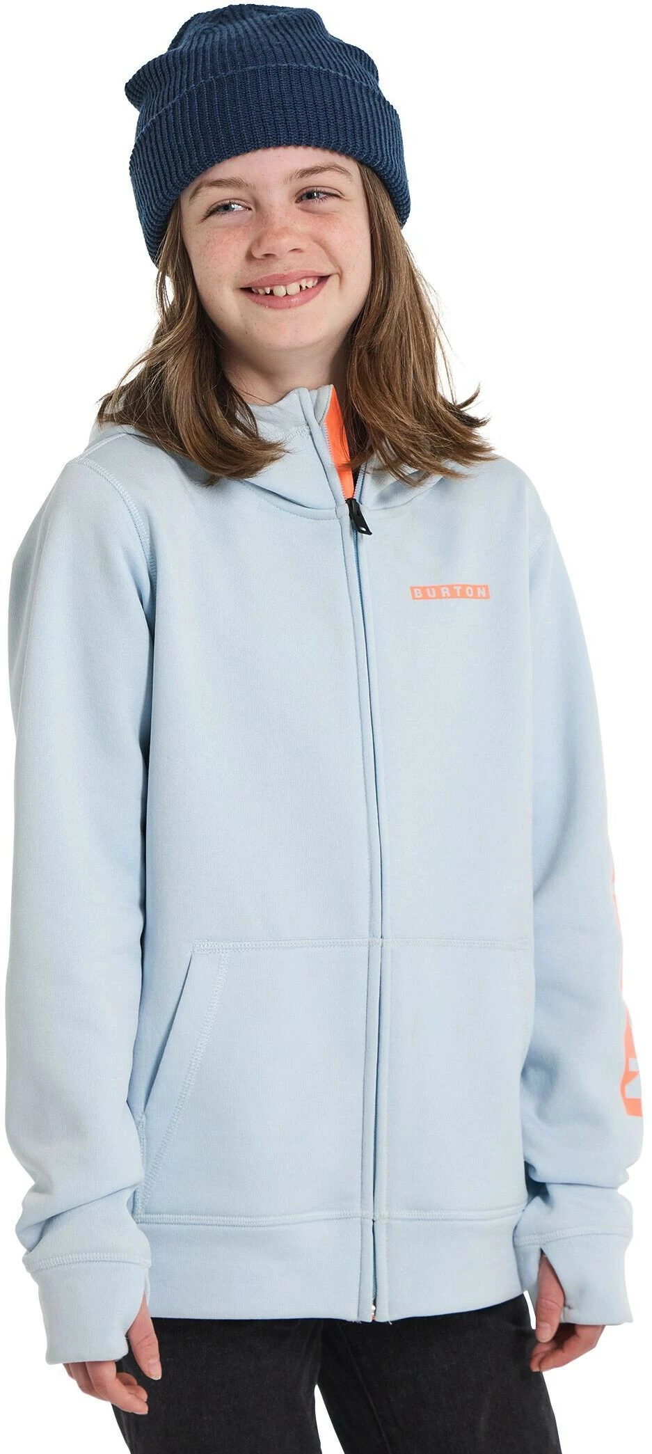 Burton Oak Sweat à capuche avec fermeture éclair Enfant, bleu 4 Burton Oak Sweat à capuche avec fermeture éclair Enfant, bleu – Image 2