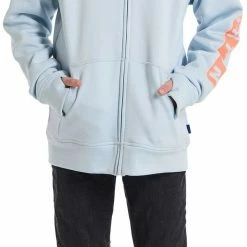 Burton Oak Sweat à capuche avec fermeture éclair Enfant, bleu 10 Burton Oak Sweat à capuche avec fermeture éclair Enfant, bleu -Vestes en polaire Soldes burton oak full zip hoodie kids ballad blue heather 4