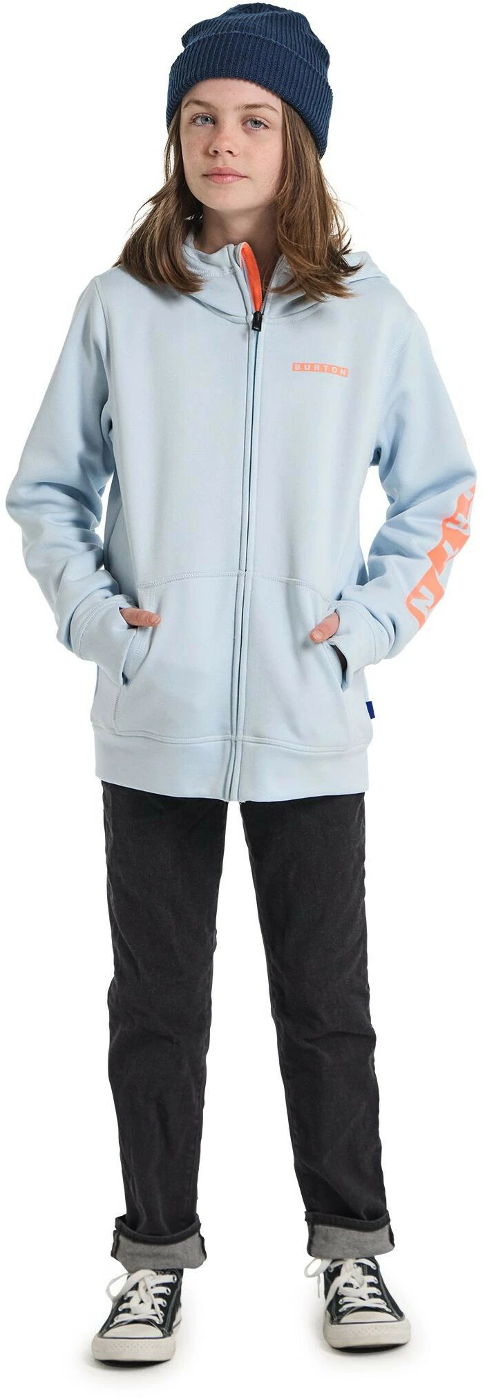 Burton Oak Sweat à capuche avec fermeture éclair Enfant, bleu 6 Burton Oak Sweat à capuche avec fermeture éclair Enfant, bleu – Image 4