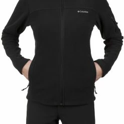 Columbia Fast Trek II Veste Femme, blanc -Vestes en polaire Soldes columbia fast trek ii jacket women black 4 1
