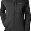 Columbia Park View Veste en polaire à fermeture éclair Homme, bleu -Vestes en polaire Soldes columbia park view fleece full zip jacket men black heather 1 1