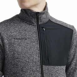 Craft ADV Explr Heavy Fleece Jacket Men, gris -Vestes en polaire Soldes craft adv explr heavy fleece jacket men black melange 5