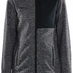 Craft ADV Explr Heavy Fleece Jacket Women, gris/noir