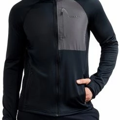 Craft ADV Tech Fleece Couche intermédiaire thermique Homme, beige/gris -Vestes en polaire Soldes craft adv tech fleece thermal midlayer men black 2 1