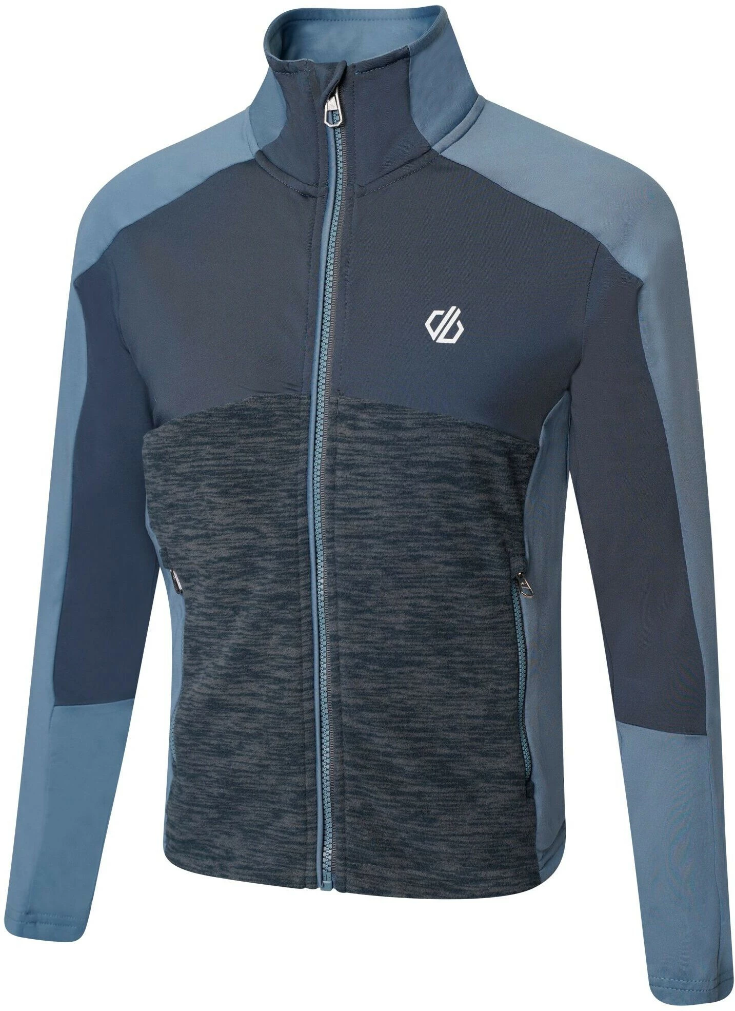 Dare 2b Exception Core Stretch Veste Enfant, turquoise/gris 5 Dare 2b Exception Core Stretch Veste Enfant, turquoise/gris – Image 3