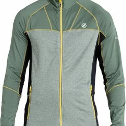 Dare 2b Reformed II Veste Stretch Homme, gris/noir -Vestes en polaire Soldes dare 2b reformed ii core stretch jacket men agave green marl duck green black 4