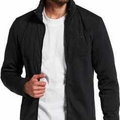 DIDRIKSONS Darius Fermeture éclair intégrale Homme, noir -Vestes en polaire Soldes didriksons darius full zip men black 3