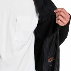 DIDRIKSONS Darius Fermeture éclair intégrale Homme, noir -Vestes en polaire Soldes didriksons darius full zip men black 5