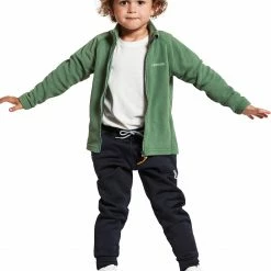 DIDRIKSONS Monte 7 Veste à fermeture éclair Enfant, orange -Vestes en polaire Soldes didriksons monte 7 full zip jacket kids green mist 4