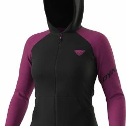Dynafit 24/7 Polartec Zip à capuche Femme, noir/violet