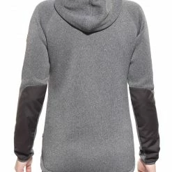 Fjällräven Övik Sweat à capuche en polaire Femme, gris -Vestes en polaire Soldes fjaellraeven oevik fleece hoodie women dark grey 3 1
