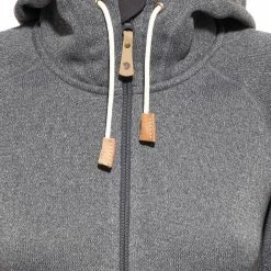 Fjällräven Övik Sweat à capuche en polaire Femme, bleu -Vestes en polaire Soldes fjaellraeven oevik fleece hoodie women dark grey 5