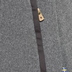 Fjällräven Övik Sweat à capuche en polaire Femme, gris -Vestes en polaire Soldes fjaellraeven oevik fleece hoodie women dark grey 6 1