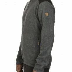Fjällräven Sten Polaire Homme, gris -Vestes en polaire Soldes fjaellraeven sten fleece jacket men dark grey 4 1