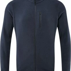Föhn Trail Recycled Pull polaire à fermeture éclair complète Homme, bleu -Vestes en polaire Soldes foehn trail recycled full zip fleece sweater men navy 2