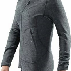 Haglöfs Heron Capuche Femme, gris -Vestes en polaire Soldes hagloefs heron hood women slate 3