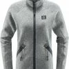 Haglöfs Risberg Veste Femme, gris -Vestes en polaire Soldes hagloefs risberg jacket women concrete 1 1