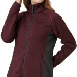 Helly Hansen Varde Veste Femme, gris -Vestes en polaire Soldes helly hansen varde jacket women wild rose 3