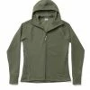 Houdini Mono Air Houdi Veste en polaire Femme, bleu -Vestes en polaire Soldes houdini mono air houdi fleece jacket women willow green 1 2