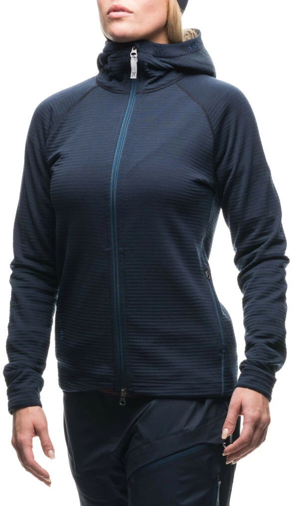 Houdini Wooler Houdi Veste Femme, bleu 4 Houdini Wooler Houdi Veste Femme, bleu – Image 2