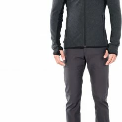 Icebreaker Descender Veste manches longues zippée Homme, marron -Vestes en polaire Soldes icebreaker descender langarm zip jacke herren jet heather black 5