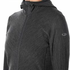 Icebreaker Descender Veste manches longues à capuche zippée Femme, gris 12 Icebreaker Descender Veste manches longues à capuche zippée Femme, gris -Vestes en polaire Soldes icebreaker descender langarm zip kapuzenjacke damen jet heather 5