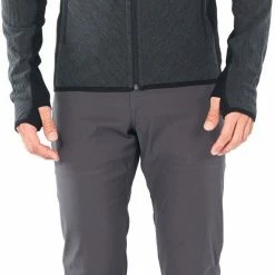 Icebreaker Descender T-shirt manches longues à capuche avec demi-zip Homme, noir -Vestes en polaire Soldes icebreaker descender ls zip hood men jet heather black 4