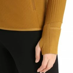 Icebreaker Descender Veste à manches longues à fermeture éclair Femme -Vestes en polaire Soldes icebreaker descender ls zip jacket women clove 5 1