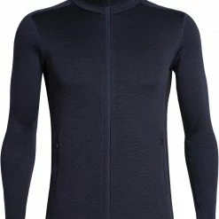 Icebreaker Elemental T-shirt manches longues à capuche avec demi-zip Homme, noir