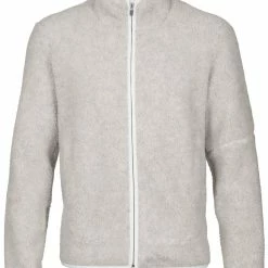 Icebreaker RealFleece Sherpa Couche intermédiaire zippée à manches longues Homme, gris