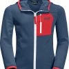 Jack Wolfskin Active Veste Enfant, bleu 1 Jack Wolfskin Active Veste Enfant, bleu -Vestes en polaire Soldes jack wolfskin active jacket kids dark indigo 1 2