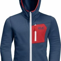 Jack Wolfskin Active Veste Enfant, vert -Vestes en polaire Soldes jack wolfskin active jacket kids dark indigo 2 1