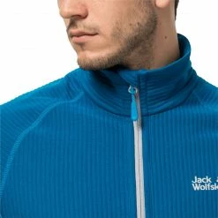 Jack Wolfskin Active Tongari Veste Homme, bleu -Vestes en polaire Soldes jack wolfskin active tongari jacket men blue pacific 4