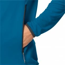Jack Wolfskin DNA Veste en polaire Homme, bleu -Vestes en polaire Soldes jack wolfskin dna fleece jacket men blue pacific 4 1
