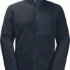 Jack Wolfskin Kingsway Veste Homme, bleu -Vestes en polaire Soldes jack wolfskin kingsway jacket men night blue 1 1