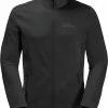 Jack Wolfskin Kolbenberg Veste avec fermeture éclair intégrale Homme, noir -Vestes en polaire Soldes jack wolfskin kolbenberg fz jacket men black 1