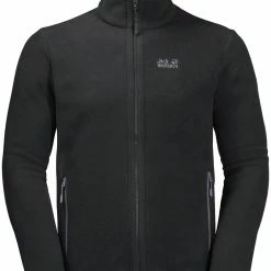 Jack Wolfskin Midnight Moon Veste En Polaire Homme, noir