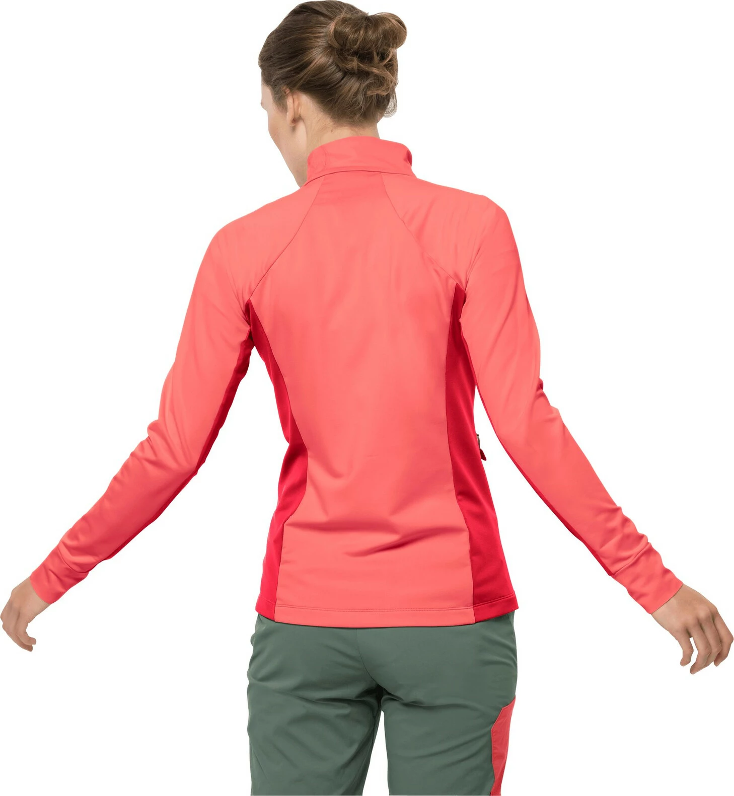 Jack Wolfskin Milford Sky Veste en polaire Femme, rose/gris 5 Jack Wolfskin Milford Sky Veste en polaire Femme, rose/gris – Image 3