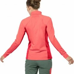 Jack Wolfskin Milford Sky Veste en polaire Femme, vert/gris -Vestes en polaire Soldes jack wolfskin milford sky fleece jacket women desert rose 3