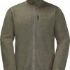 Jack Wolfskin Robson Fjord Veste Homme, bleu -Vestes en polaire Soldes jack wolfskin robson fjord jacket men dusty olive 1