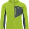Karpos 80's Sweat à Capuche en polaire Homme, vert -Vestes en polaire Soldes karpos 80s fleece hoodie men lime green dark slate 1