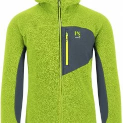 Karpos 80's Sweat à Capuche en polaire Homme, vert