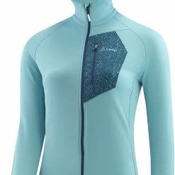 Löffler Techfleece Sweat à capuche avec Fermeture éclair intégrale Femme, rose