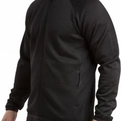 Lundhags Gosin Wool Knit Veste intermédiaire Homme, noir -Vestes en polaire Soldes lundhags gosin wool knit midlayer jacket men black 3