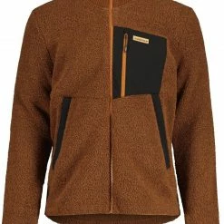 Maloja SilberahornM. Veste en polaire Homme, marron