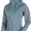 Mammut Arctic Veste à capuche Femme, bleu 2 Mammut Arctic Veste à capuche Femme, bleu -Vestes en polaire Soldes mammut arctic ml hooded jacket women fog aqua melange 1